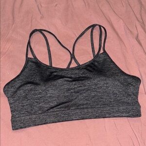 GAIAM Gray Bandeau with Soft Stretchy Fabric and Criss-Cross Straps